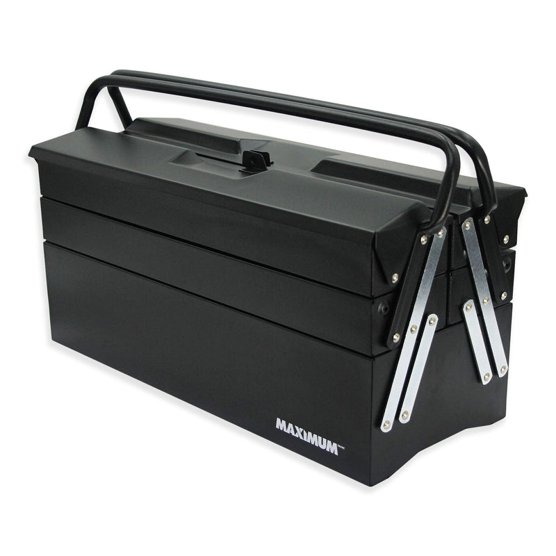 Portable 5-Tray Cantilever Tool Box, Black, 21-in S2M6