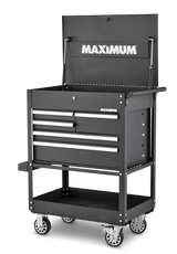 Rolling Mechanics Tool Cart with 5 Drawers, Black, 30-in O7T1 - product image 3
