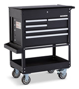 Rolling Mechanics Tool Cart with 5 Drawers, Black, 30-in O7T1 - product image 4