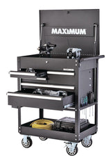 Rolling Mechanics Tool Cart with 5 Drawers, Black, 30-in X3R2 - product image 6