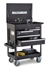 Rolling Mechanics Tool Cart with 5 Drawers, Black, 30-in O7T1 - product image 7