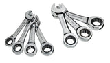 Stubby Ratcheting Wrench Set, Metric, Nickel-Chrome Plating, 7-pc Z5R0 - product image 1