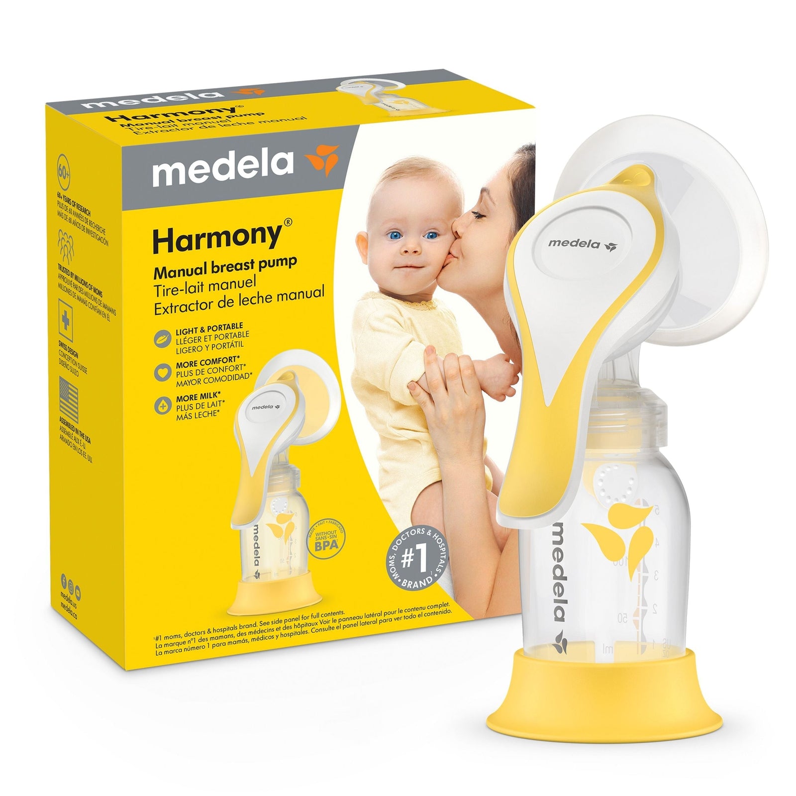 Harmony Flex Manual Breast Pump, Clear J2A2 - product image 1
