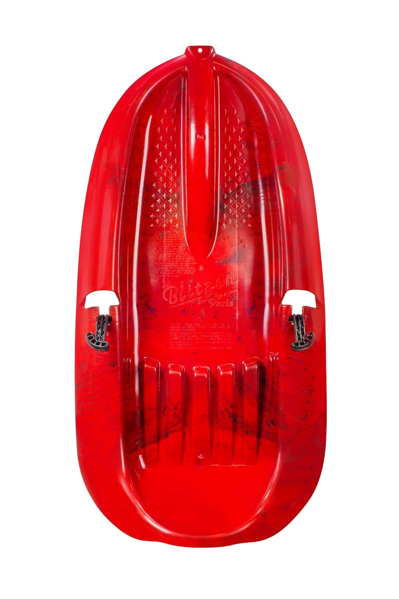 Blitz Kids' 1-Person Plastic Winter Snow Sled/Toboggan with Brakes & Tow Rope T7K1 - product image 1