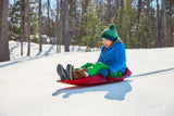 Blitz Kids' 1-Person Plastic Winter Snow Sled/Toboggan with Brakes & Tow Rope T7K1 - product image 5
