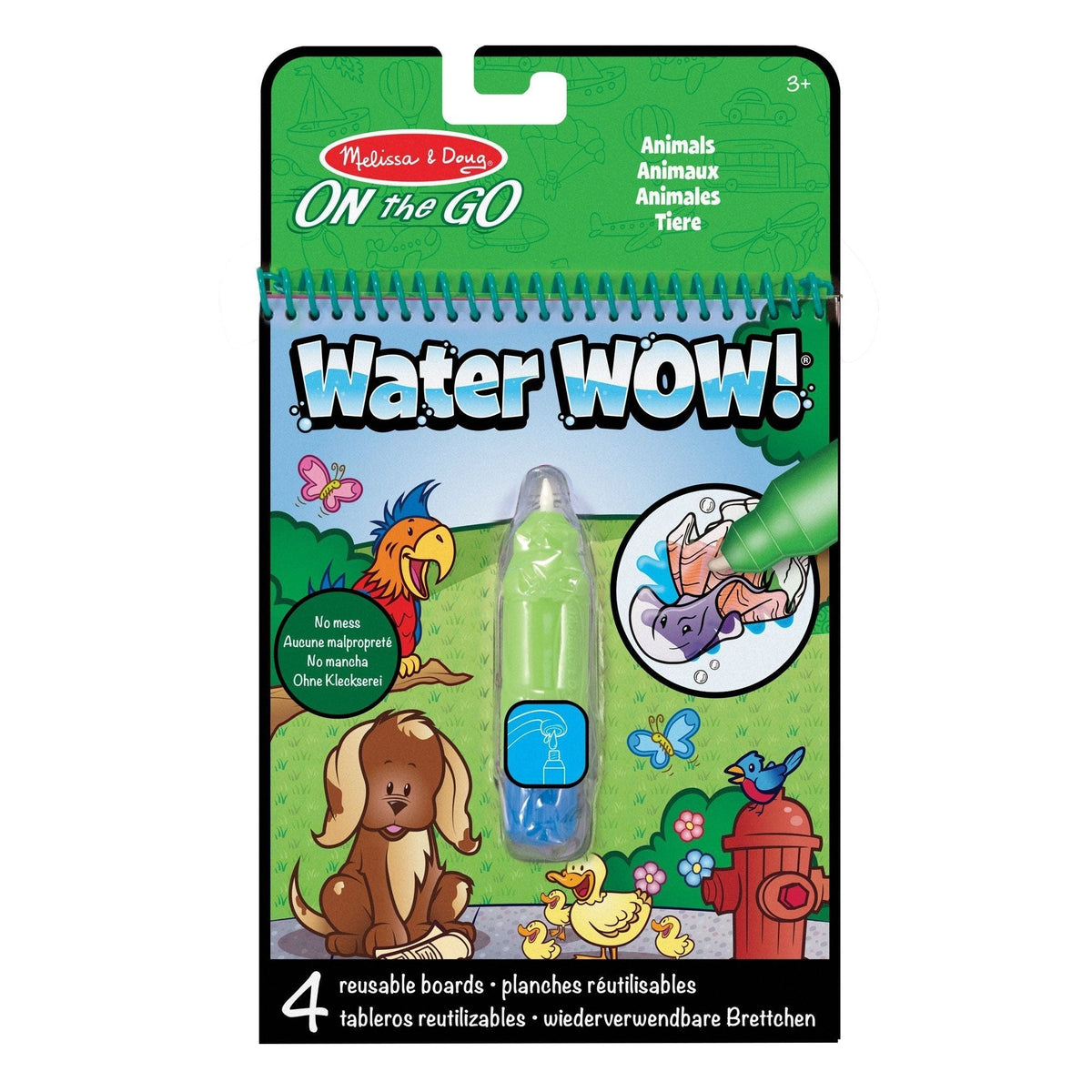 On the Go Water Wow! Reusable Water-Reveal Activity Pad - Animals F1S6 - product image 1