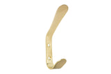 Utility Double Hook, Satin Brass V8V4 - product image 1