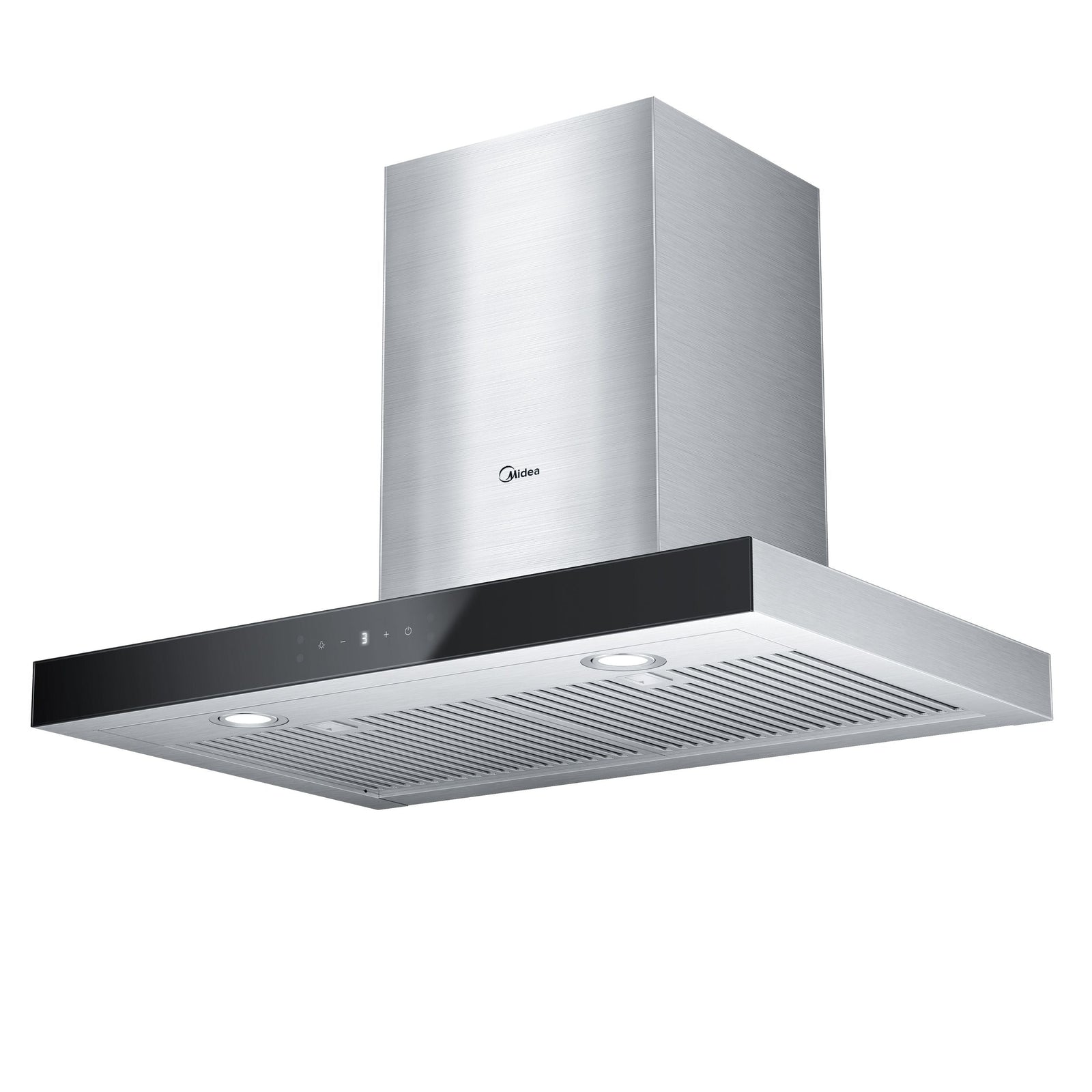 Glass 450CFM T-Shape Kitchen Exhaust Fan Range Hood with Gesture Controls, Stainless Steel, 30-in X8Y8 - product image 1