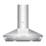Pyramid 450CFM Push Button Wall Mount Kitchen Exhaust Fan Range Hood, Stainless Steel, 30-in D0K2 - product image 1