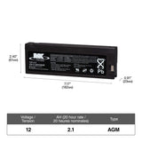 Battery 12-Volt 2.3 Ah SLA Battery K3S2 - product image 1