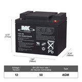 Battery 12-Volt 50 Ah SLA Battery M1Q3 - product image 1