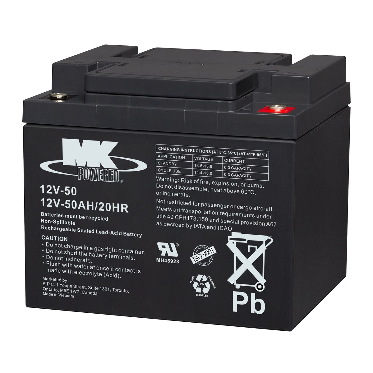 Battery 12-Volt 50 Ah SLA Battery M1Q3 - product image 2