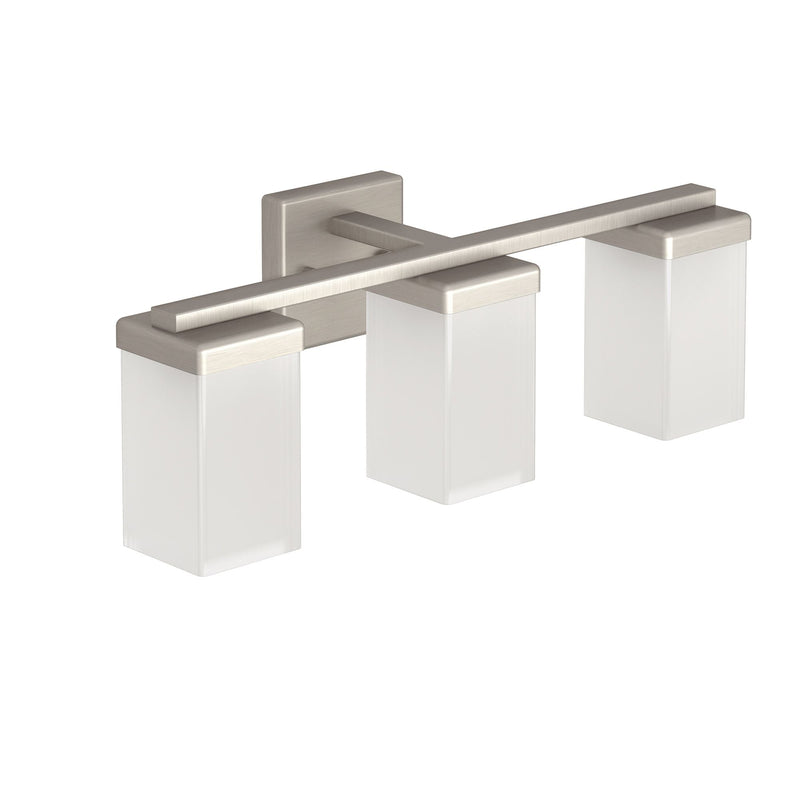 90-Degree Vanity Lighting Fixture, Brushed Nickel, 3-L Q1G7
