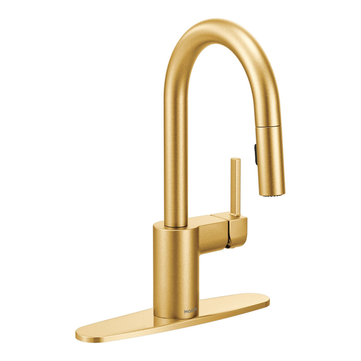 Align Single Handle High Arc Pull Down Sprayer Bar Faucet, Brushed Gold T3P4 - product image 1
