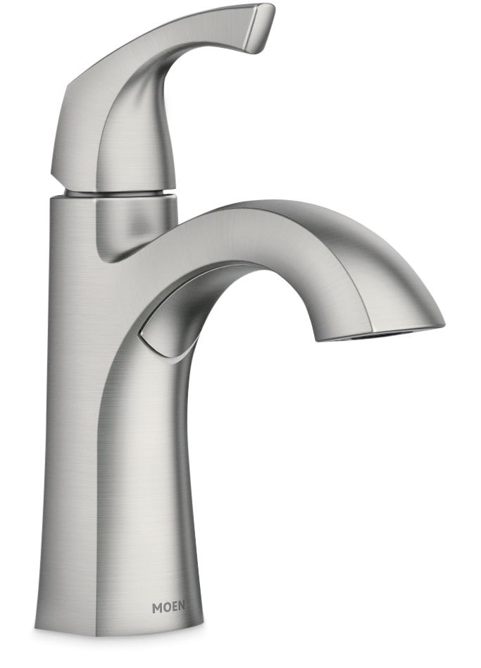 Lindor Single Handle Bathroom Faucet, Spot Resist Brushed Nickel V5M6