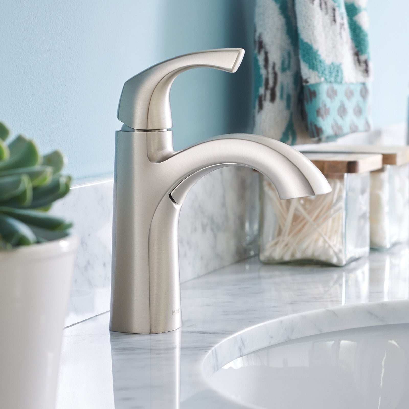 Lindor Single Handle Bathroom Faucet, Spot Resist Brushed Nickel V5M6 - product image 7