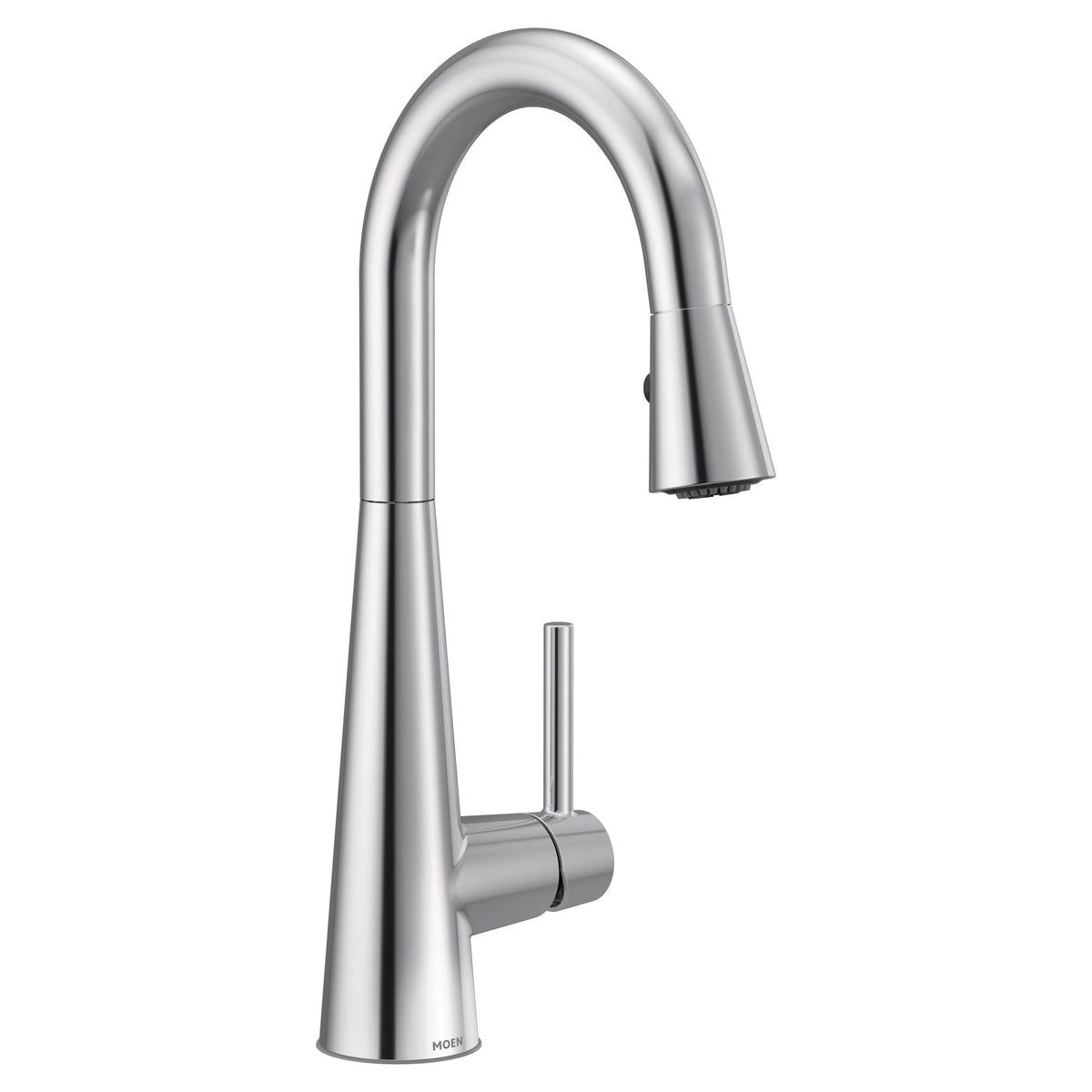 Sleek Single Handle High Arc Pull Down Kitchen Faucet with Power Clean, Chrome D5V1 - product image 1