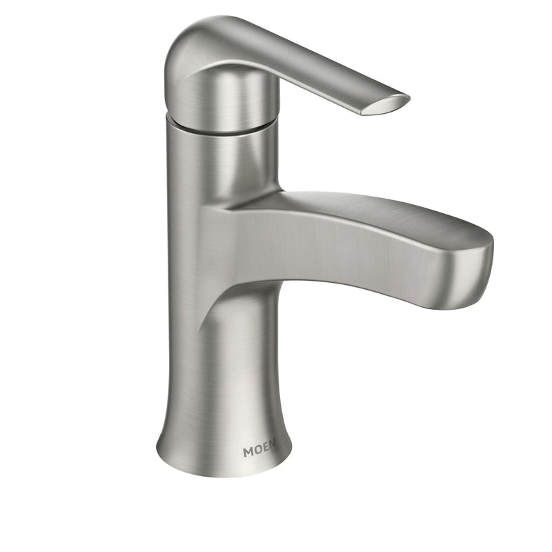 Tilson Single-Handle Brushed Nickel Bathroom Lavatory/Bathroom Sink Faucet with Spot Resist E4P0