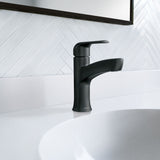 Tilson Single-Handle Matte Black Bathroom Lavatory/Bathroom Sink Faucet G6C0 - product image 5