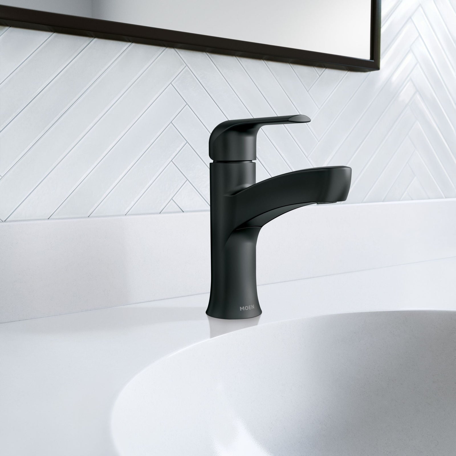 Tilson Single-Handle Matte Black Bathroom Lavatory/Bathroom Sink Faucet G6C0 - product image 6