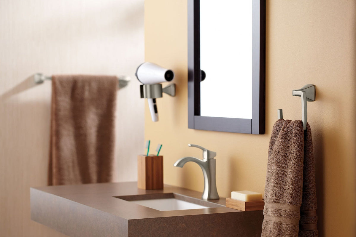 Voss Single Handle High Arc Single Hole Bathroom Sink Faucet, Brushed Nickel I9H8 - product image 3