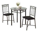 Transitional Dining Set, Grey, 3-pcs I5K0 - product image 1