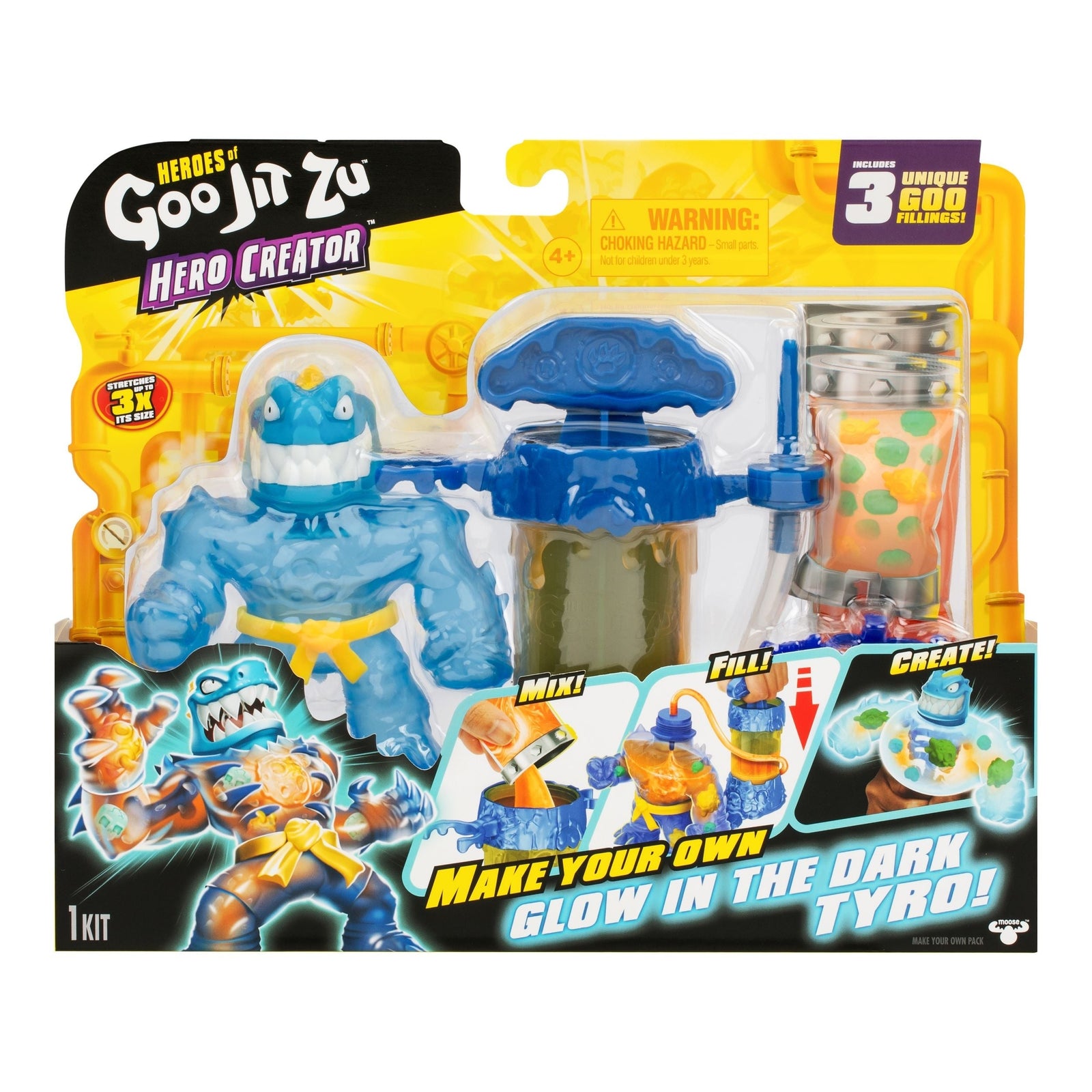 Heroes of Goo Jit Zu Glow-in-the-Dark Extreme Hero Creator A0A1 - product image 1