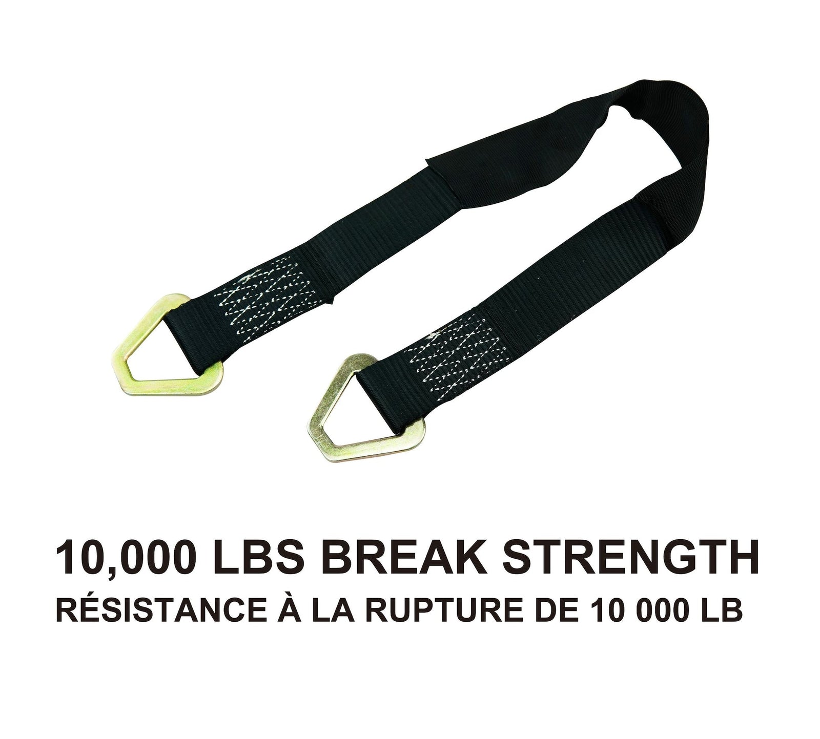 10,000-lb Axle Strap, with D-rings, 2-in x 31-in K7U4 - product image 3