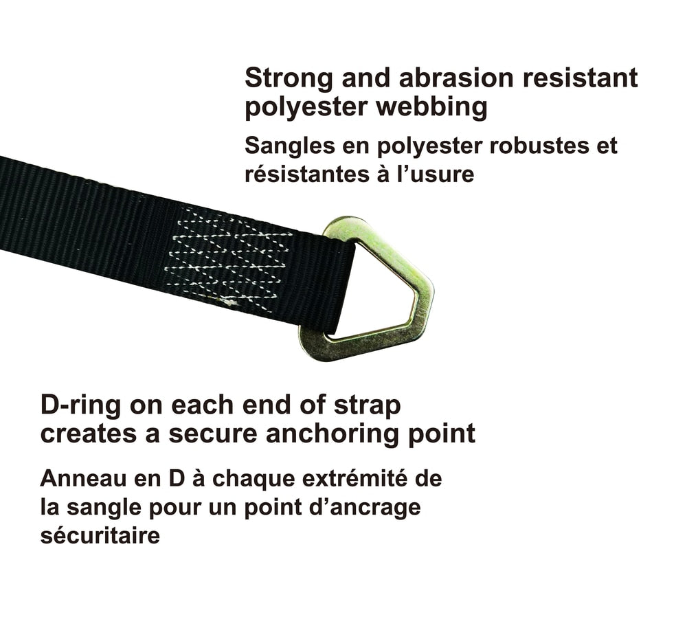 10,000-lb Axle Strap, with D-rings, 2-in x 31-in K7U4 - product image 5