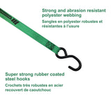 1,500-lb Rocker Ratchet Tie Down, 1-in x 15-ft, 2-pk F4V3 - product image 3