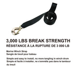 3,000-lb Marine Winch Strap, 2-in x 20-ft E6J5 - product image 2