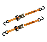 3,000-lb Padded Handle Ratchet Tie Down Straps, 1.25-in x 10-ft, 2-pk T3D8 - product image 2