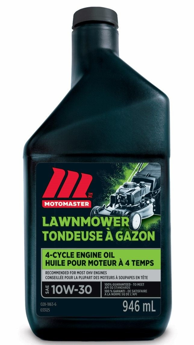 4-Stroke Lawnmower Engine Oil 10W30, 946-mL Y3Q4 - product image 1