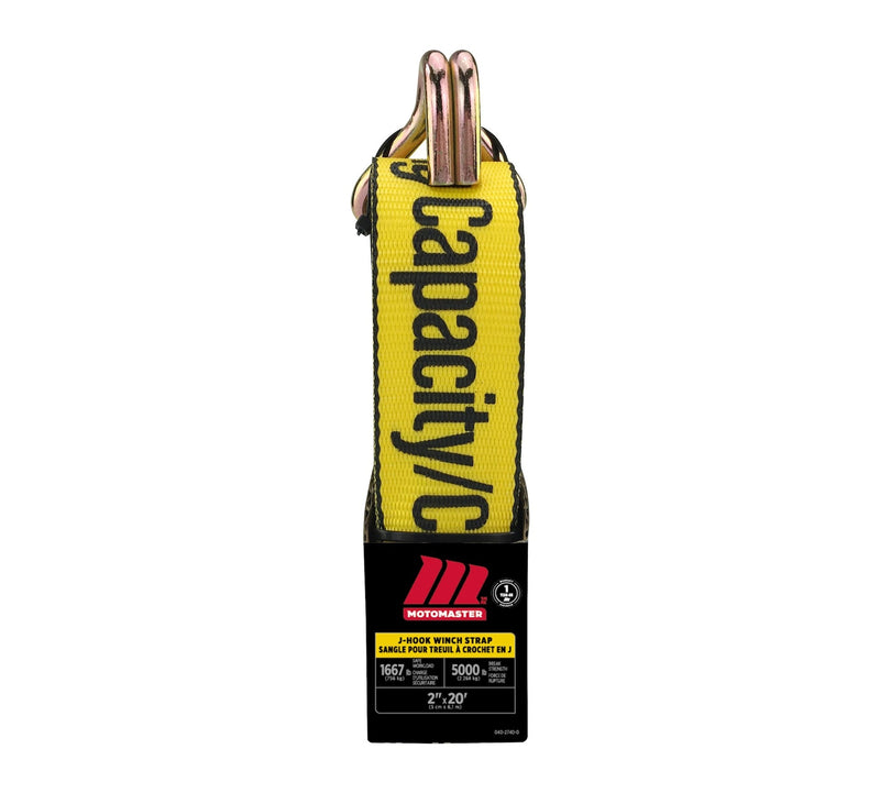 5,000-lb J-Hook Winch Strap, 2-in x 10-ft A3A6