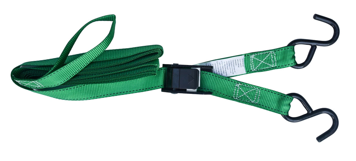 900-lb Cambuckle Tie-Down Straps, Weatherproof, 1-in x 10-ft, 4-pk O0D6 - product image 5