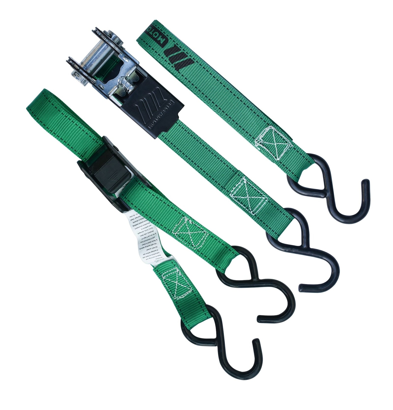 900-lb Ratchet/Cambuckle Tie-Down Straps, Non-Padded, 1-in x 10-ft, 4-pk S7M2 - product image 2