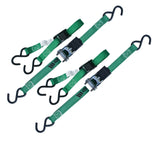 900-lb Ratchet/Cambuckle Tie-Down Straps, Non-Padded, 1-in x 10-ft, 4-pk S7M2 - product image 3