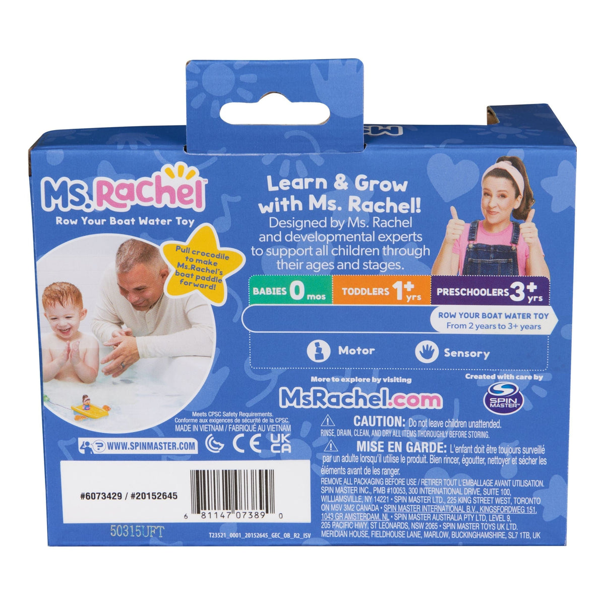 Rachel Row Your Boat Water Bath Toy G8J7 - product image 8
