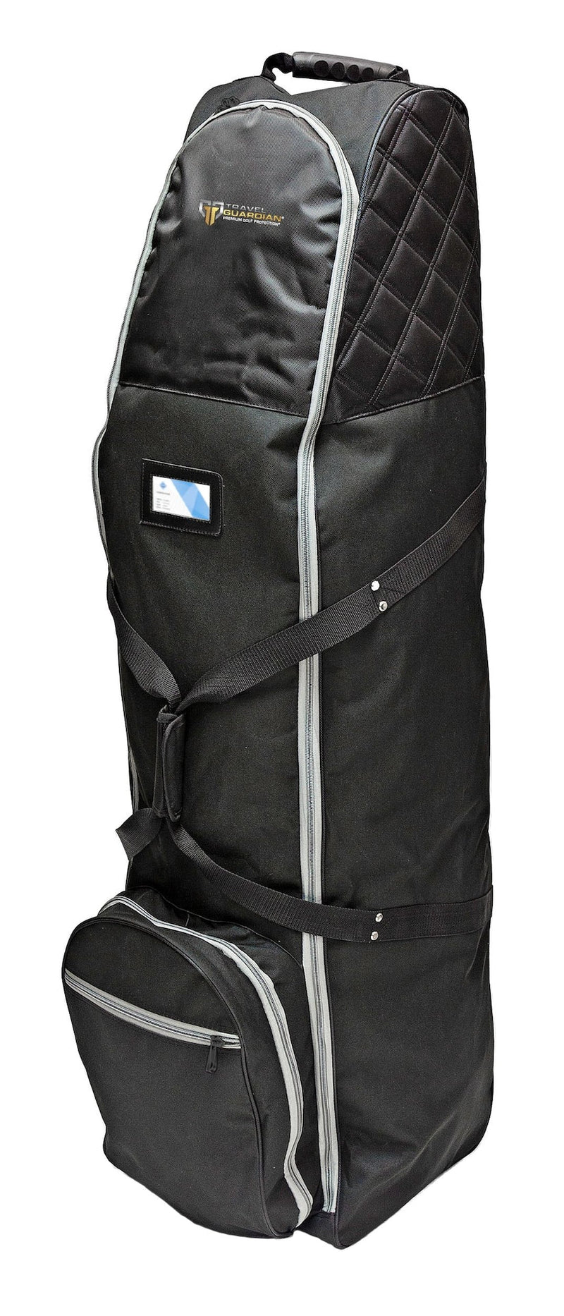 Premium Travel Golf Bag Cover with Quilted Protection & Extra Storage, Black J3L8