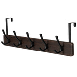 21.6" Traditional Wall 5 Hook Rack, Brown B9M1 - product image 1