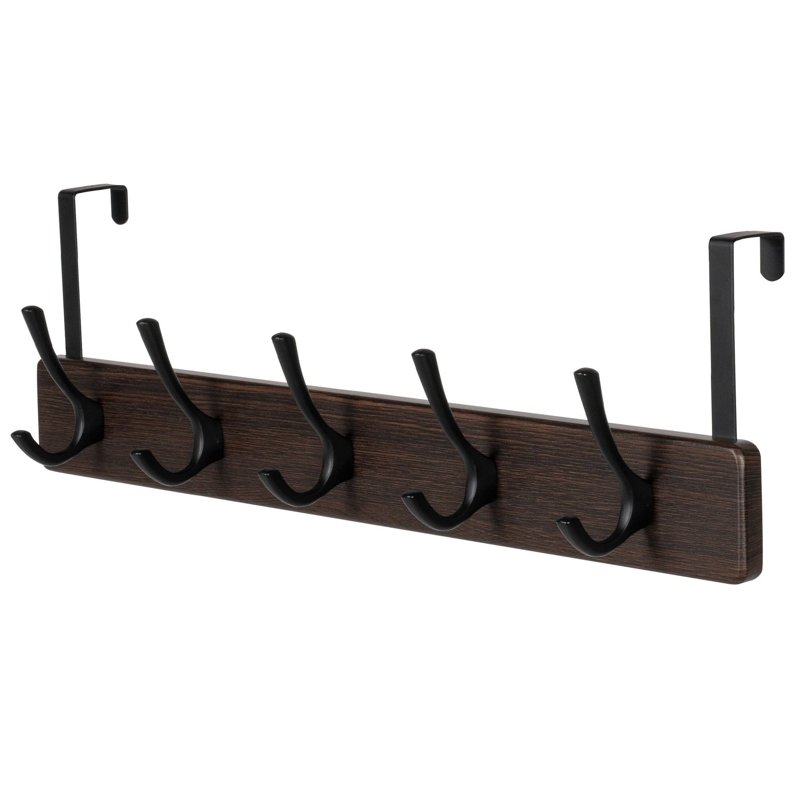 21.6" Traditional Wall 5 Hook Rack, Brown B9M1 - product image 1