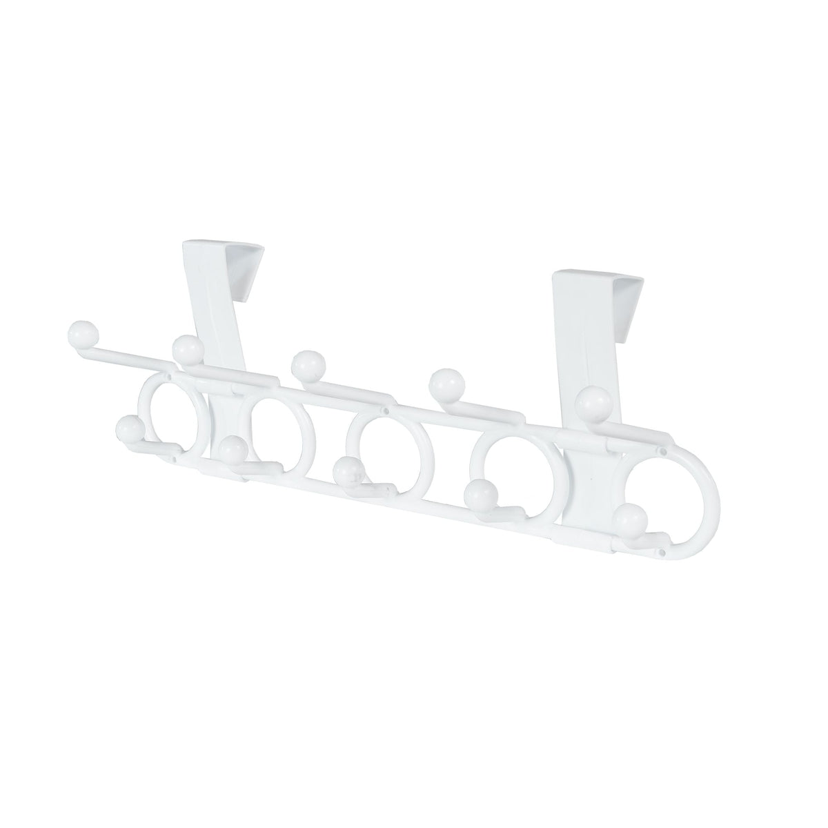 Plastic 10-Hook Over the Door Hook, White, 18.5-in M6K6 - product image 1