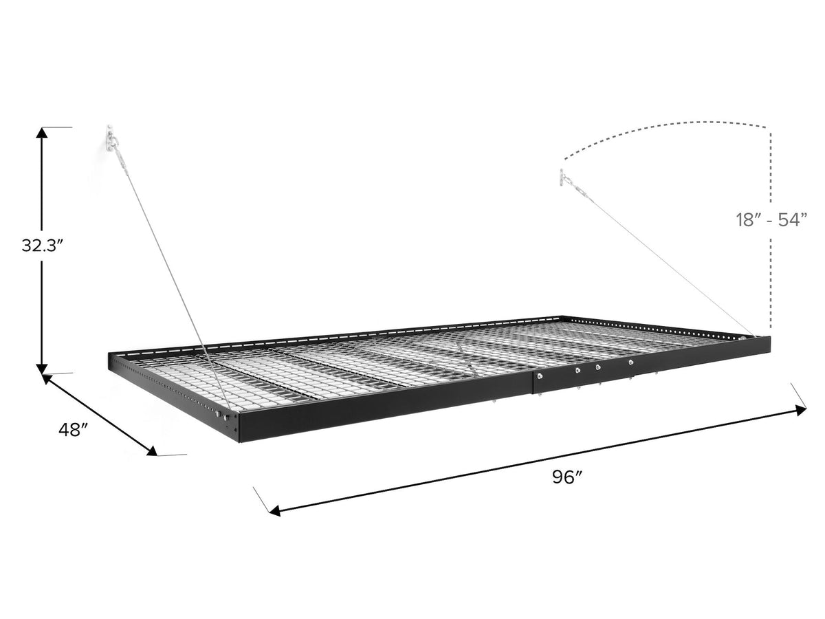 Pro Series Wall Mounted Heavy-Duty Steel Shelf, 600-lb Capacity, 4-ft x 8-ft F7M1 - product image 4