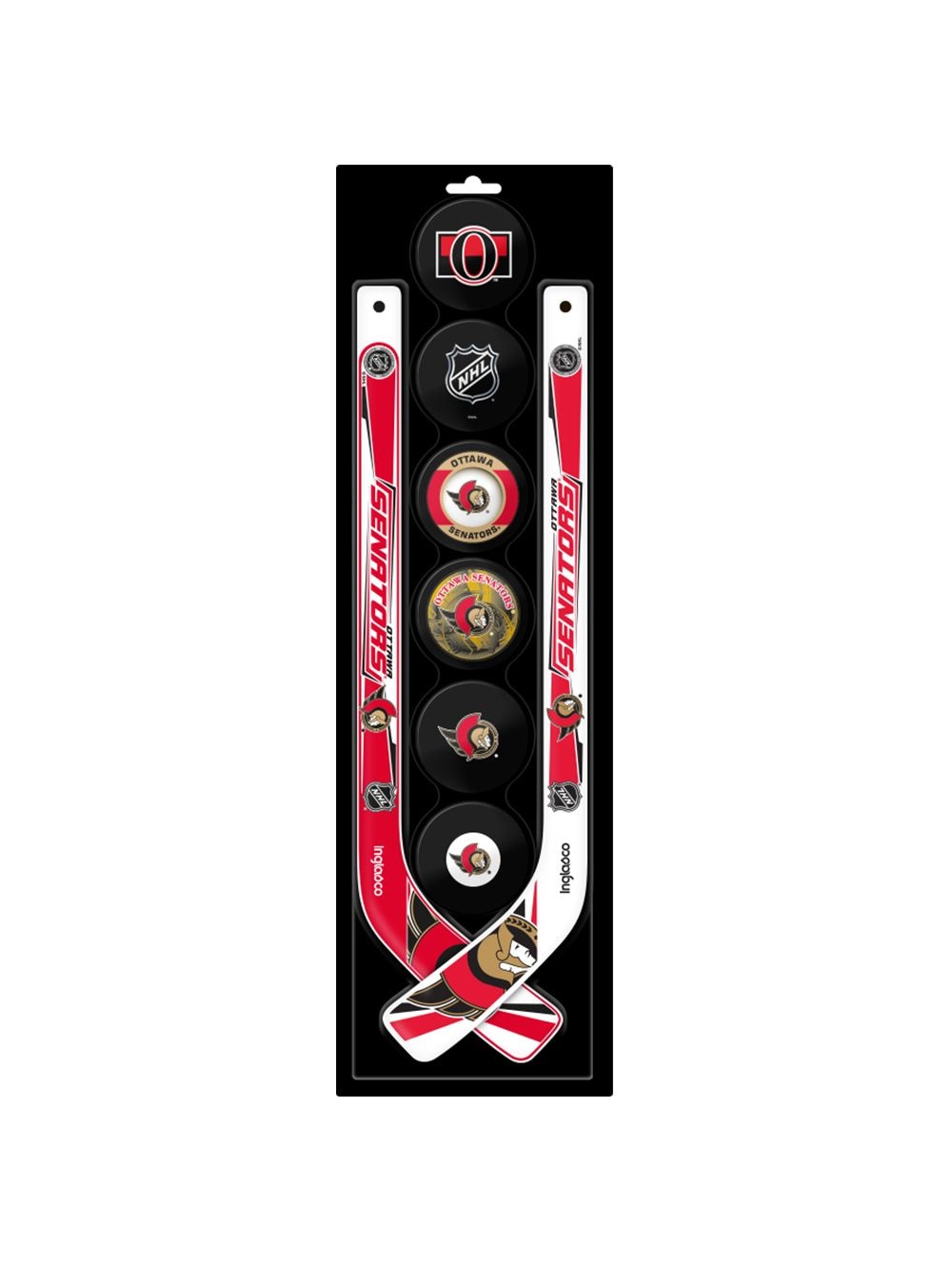 Hockey Pucks & Sticks Set, 8-pc S3W2 - product image 1