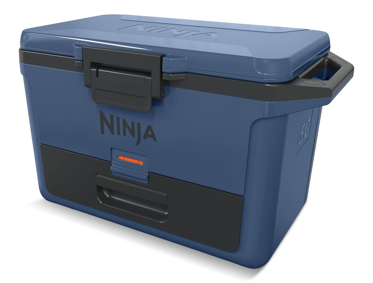 FrostVault 50-Quart Portable Hard Cooler with DryChill Drawer, Blue, 47-L T9Z1 - product image 1
