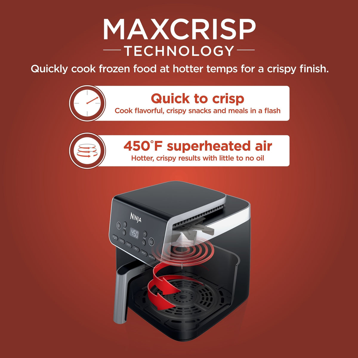 Pro XL 6-in-1 Air Fryer with Non-Stick Basket & Recipe Book, 6.5-qt N9M6 - product image 5