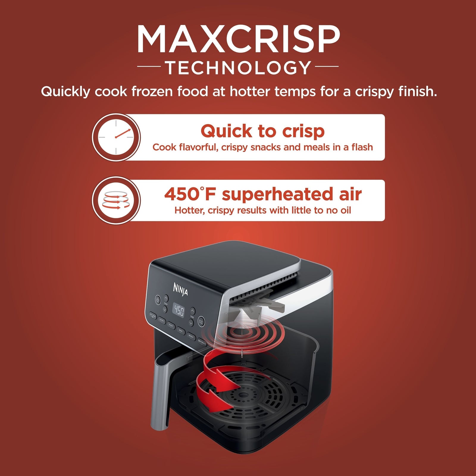 Pro XL 6-in-1 Air Fryer with Non-Stick Basket & Recipe Book, 6.5-qt M3K0 - product image 5