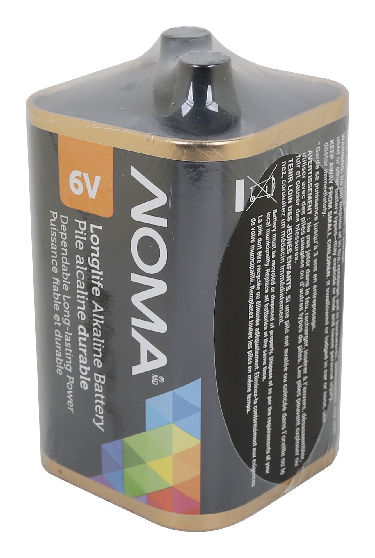 1-pk 6V / 6 Volt Square Alkaline Lantern Battery, Long Lasting S4V7 - product image 1
