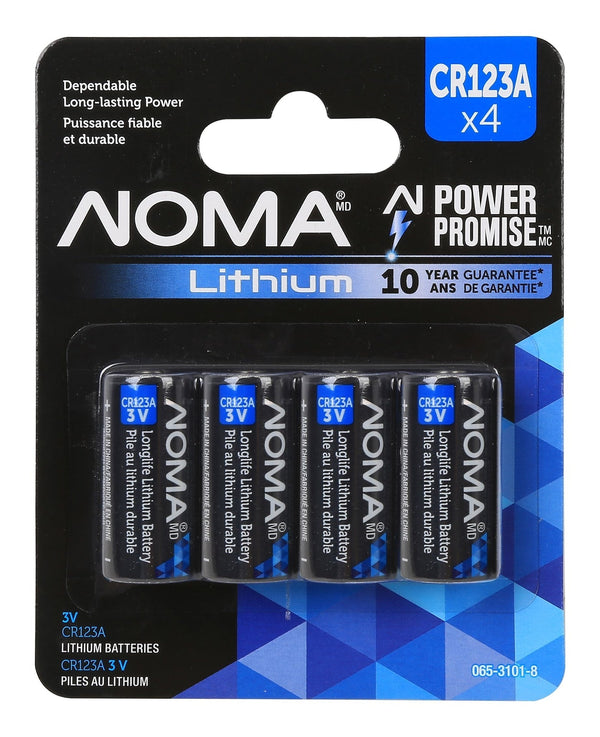 4-pk CR123 3V / 3 Volt Lithium Photo Batteries, Long Lasting T8K8