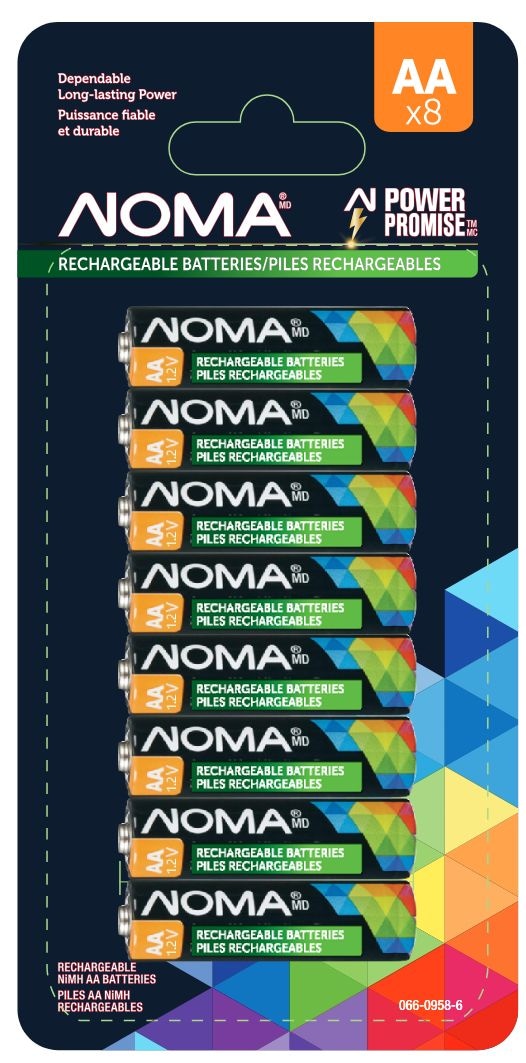 AA Ni-MH Rechargeable Battery, 8-pk P8E3